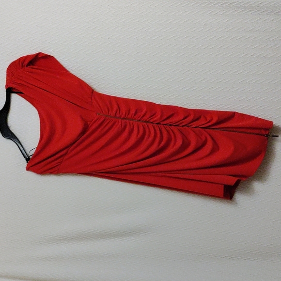 Prelove Laundry by Shelli Segal L A One Shoulder Red Dress - Picture 1 of 6